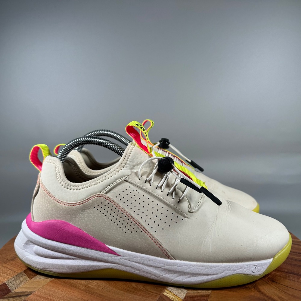 Clove Women 9 Nursing Shoes Cream Pink Neon Yellow Water Resistant CL009 Sneaker